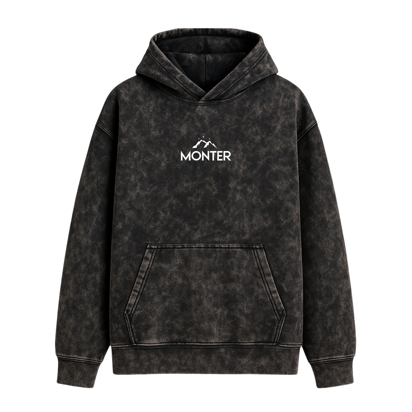 Buzo Oversize Negro Acidwash