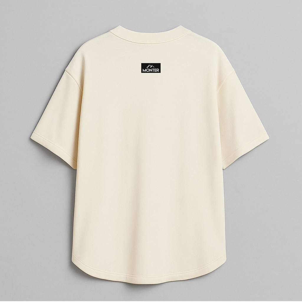 Camisa Oversize Blanco Hueso básic